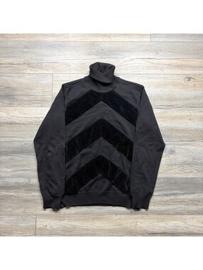 Armani Collezioni Black Turtleneck Sweater Size 52
